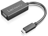 Lenovo USB-C til VGA adapter 22cm (sort) Adapter