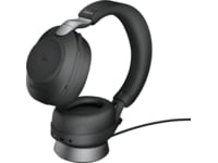 Jabra Evolve2 85, Link380a MS Stereo Stand Black Hodesett, trådløse