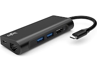 iiglo 7-i-1 Slim Multiport Docking (sort) Dockingstasjon