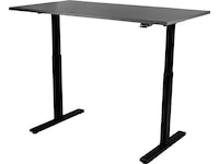 Kenson Compact 2 elektrisk hev/senk skrivebord 180x80 – sort/sort Skrivebord