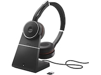 Jabra Evolve 75 SE, Link380 MS Stereo Stand Hodesett, trådløse