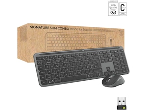 Logitech Signature Slim Combo MK950 for Business (graphite) Mus & tastatur -kombinasjonspakker