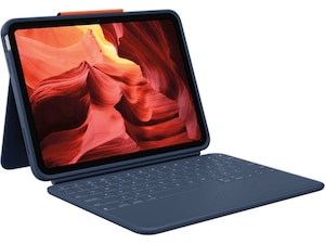 Logitech iPad 10,9" / 11" Rugged Combo 4 tastaturdeksel (blå) Tastatur og stylus