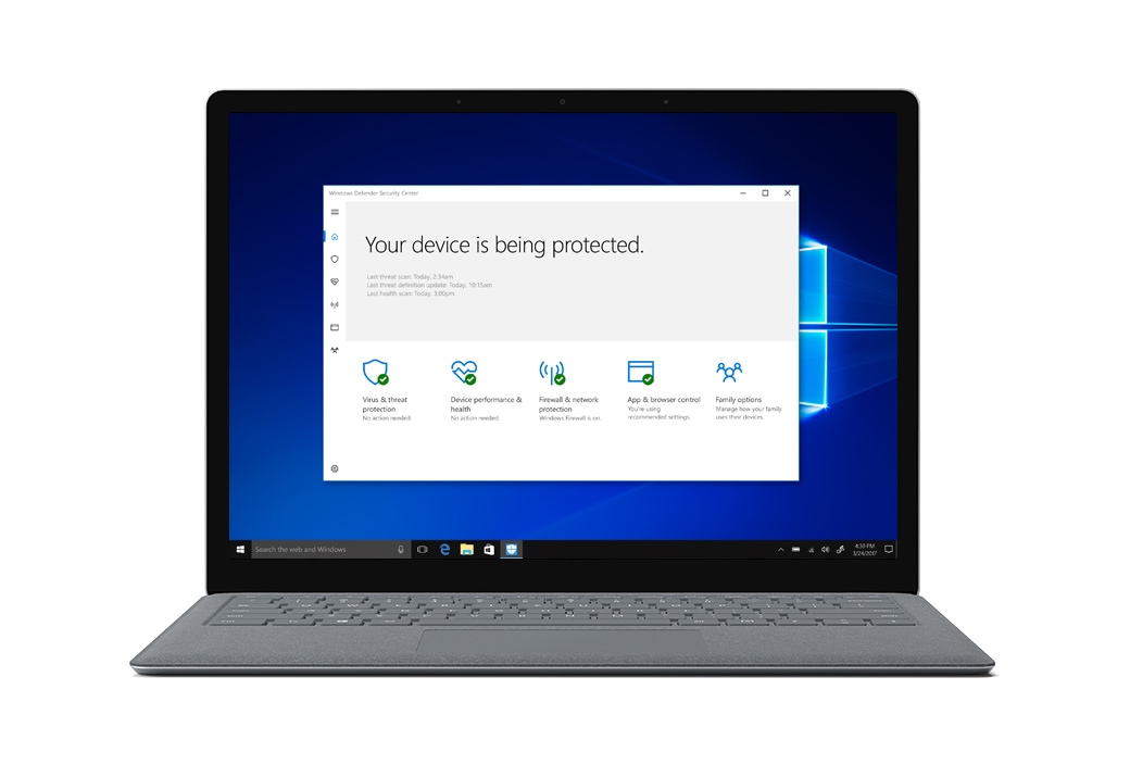 Sikkerhet i Windows 10s Sikkerhet i Windows 10s