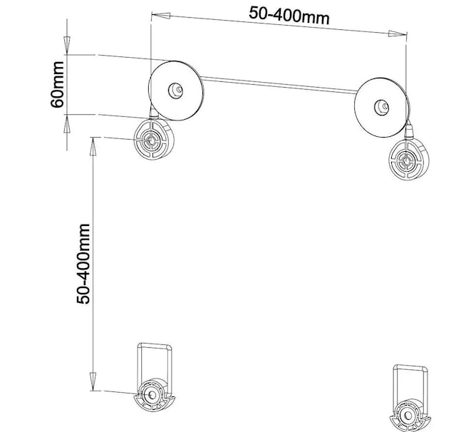 Technical drawing with meassurements Technical drawing with meassurements
