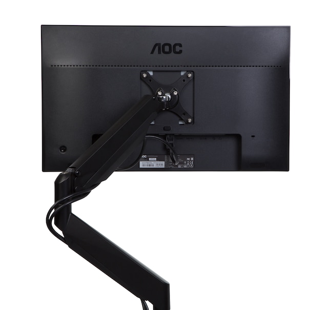 Monitor on gas arm - from behind Monitor on gas arm - from behind