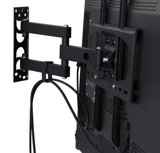 Back of TV mounted on bracket Back of TV mounted on bracket