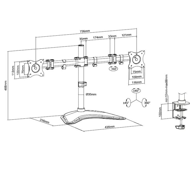 Drawing with meassurements Drawing with meassurements