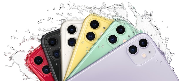 iPhone 11 med vannsprut iPhone 11 med vannsprut