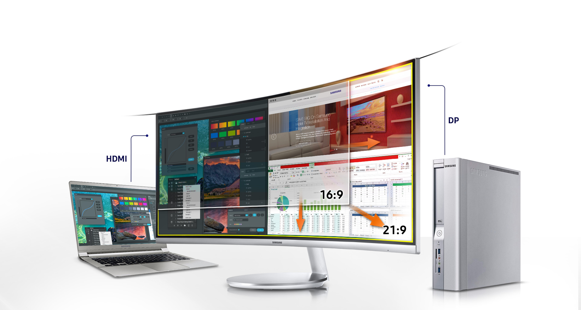 Samsung 34" LED Curved FreeSynC C34F791 Samsung 34" LED Curved FreeSynC C34F791