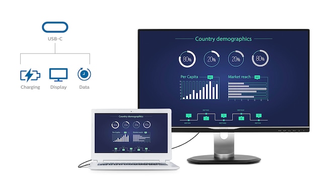 Philips monitor USB-C kabel