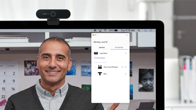 BIlde av Logitec Tune, som kan brukes for å berike opplevelsen med Logi Dock