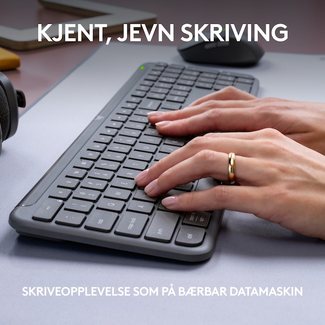 Skriveopplevelse som på en bærbar datamaskin Skriveopplevelse som på en bærbar datamaskin